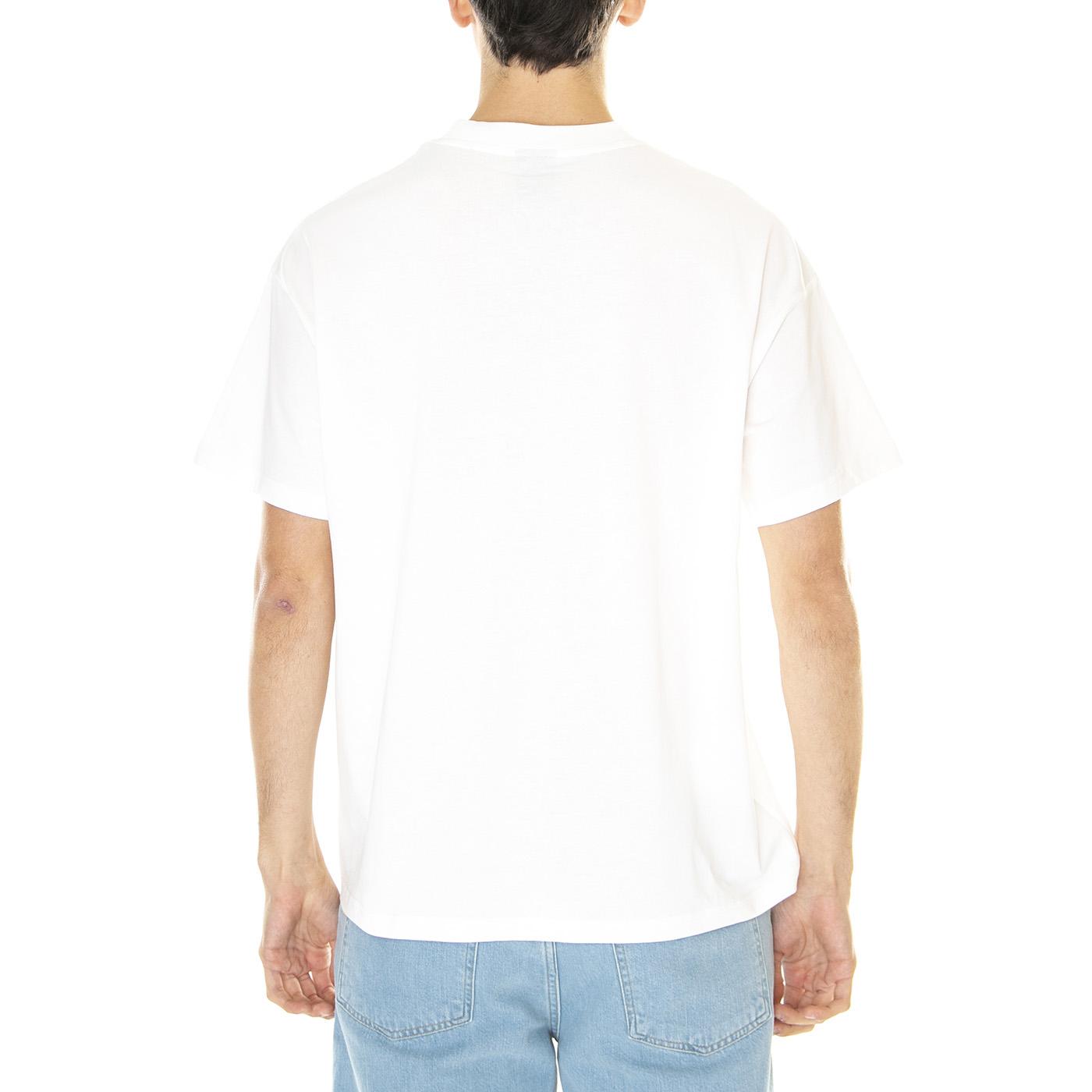 M' Logo Tee White - Maglietta Girocollo Uomo Bianca SS23-Logo Tee White  FUNKY 
