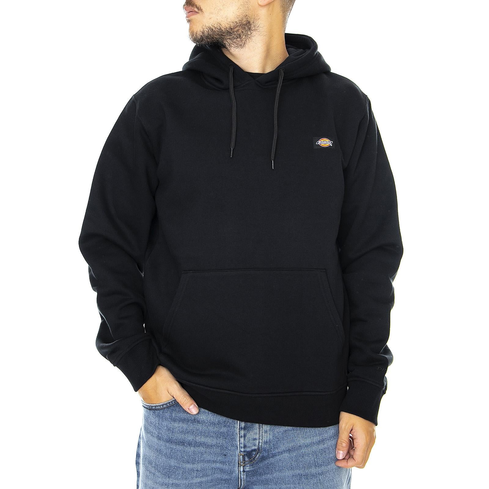 Oklahoma Hoodie - Black - Felpa con Cappuccio Uomo Nera 03 200186-BK . DICKIES 