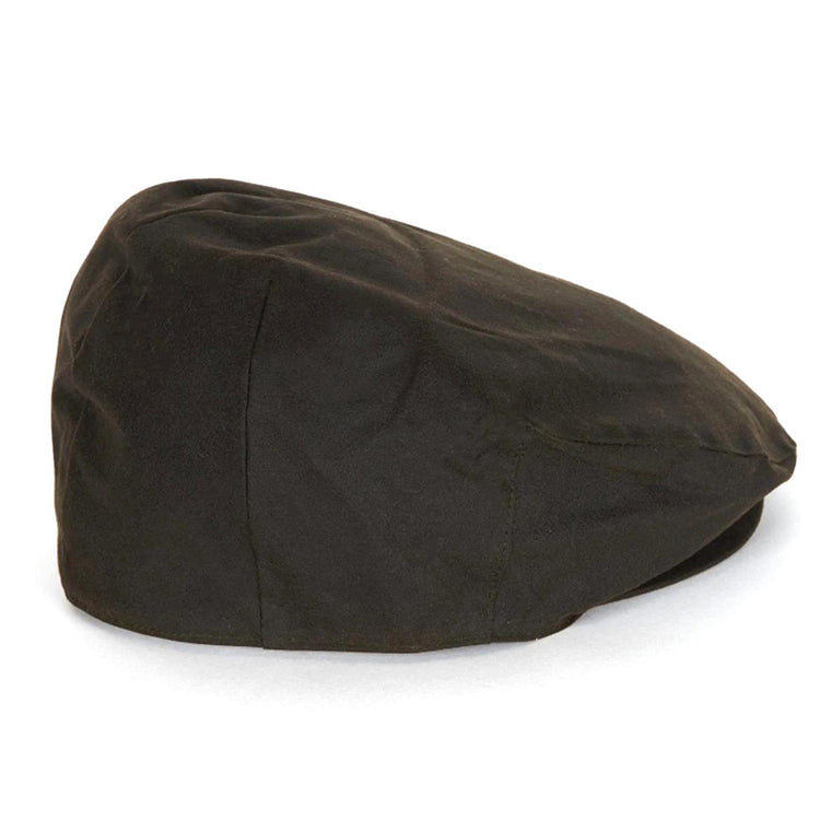 Wax Flat Cap Olive - Cappellino a Coppola Marrone MHA0003-OL71-FW23 . BARBOUR 