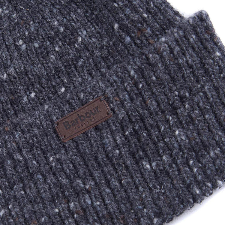 Lowerfell Donegal Beanie Charcoal - Cappelino a Cuffia Grigio MHA0497-GY71-FW21-1  BARBOUR 
