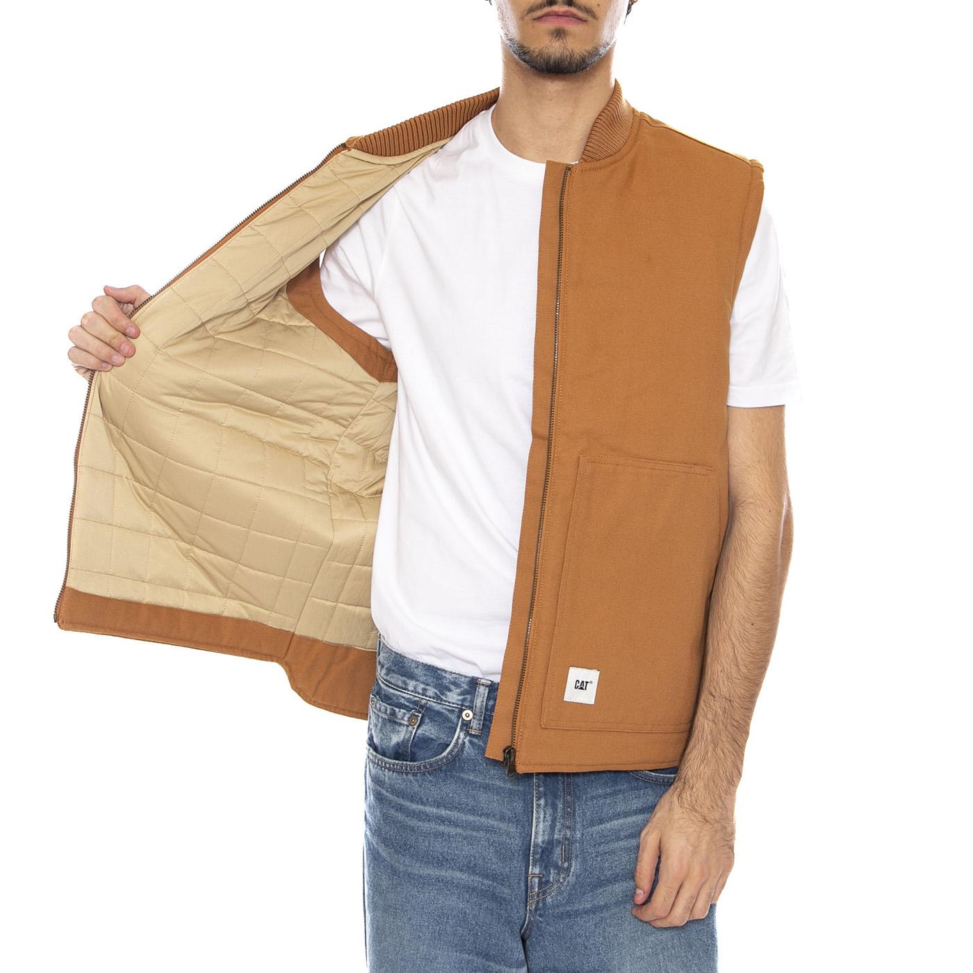 Classic Canvas Vest Duck - Giacca Smanicata Uomo Marrone 6040102 16-1432 CAT 