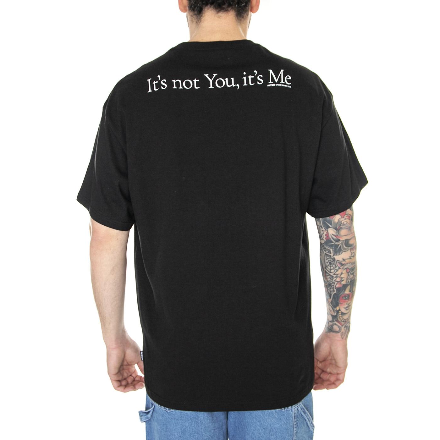It's Me Tee Black - Maglietta Girocollo Uomo Nera 23SITS56-BLACK  IUTER 