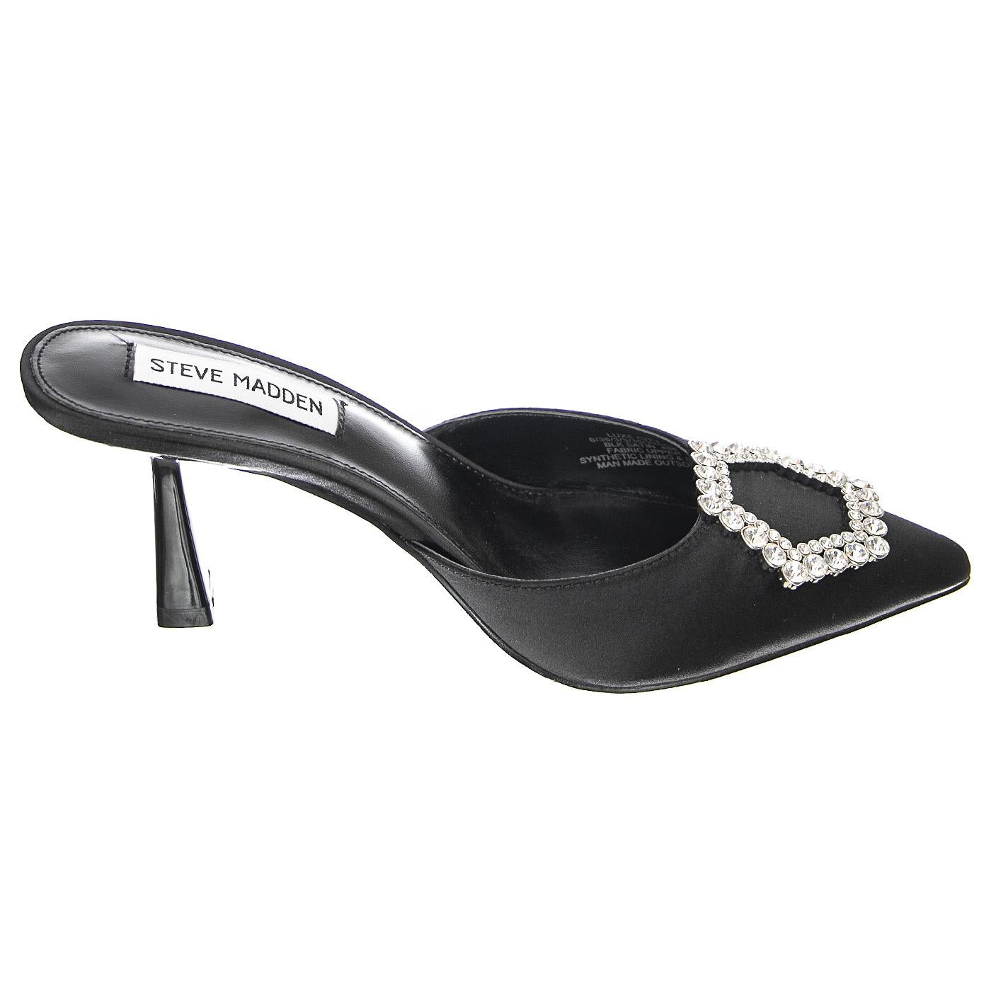 Luxe City Black Satin - Sandali Donna Neri SMSLUXE CITY-BLK  STEVE MADDEN 