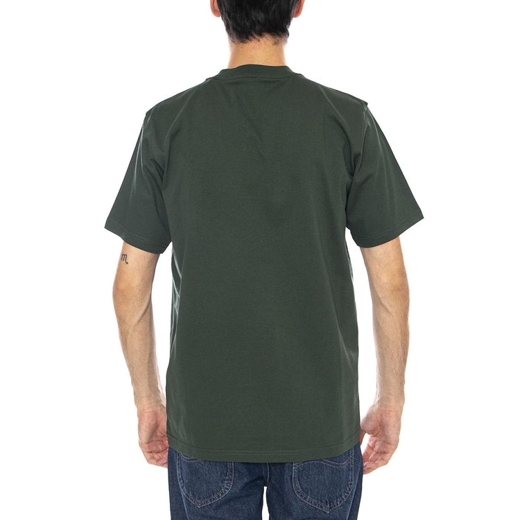 S/S Script T-Shirt Sycamore Tree / Phlox - Maglietta Girocollo Uomo Verde I035700.38EXX . CARHARTT WIP 