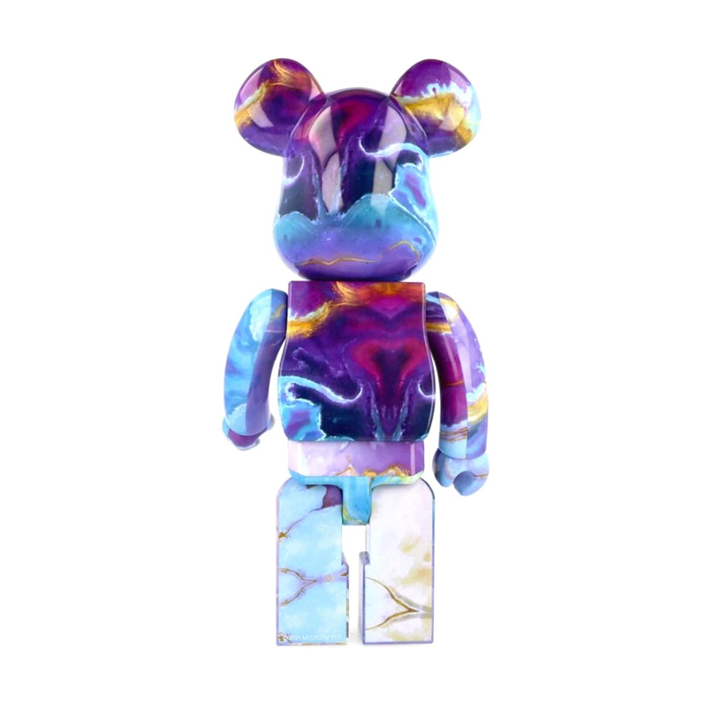 BE@RBRICK marble 400% 'Blue  - Toy Medicom Multicolore MARBLE  MEDICOM TOY 