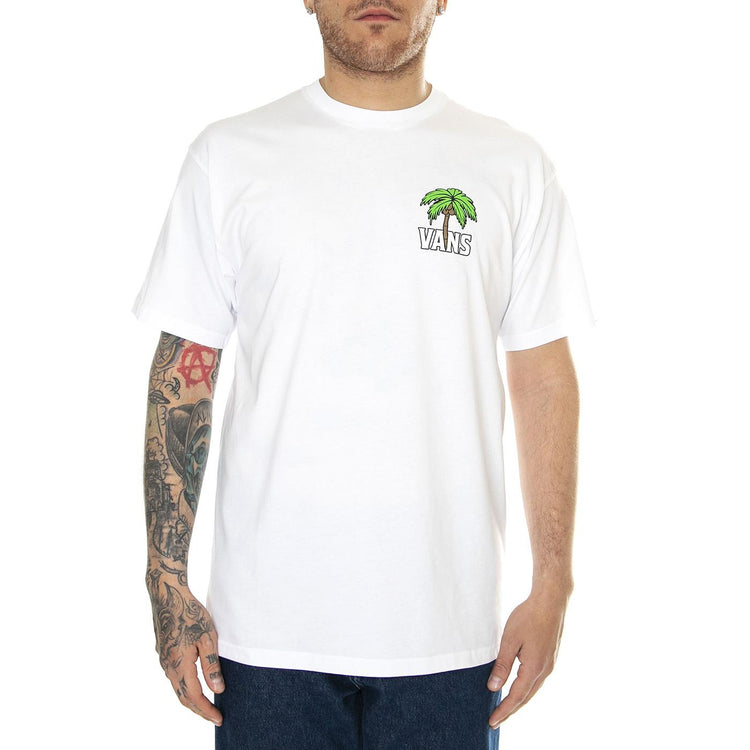 Vans Down Time SS Tee White - Maglietta Girocollo Uomo BIanca VN000G64WHT1  VANS 
