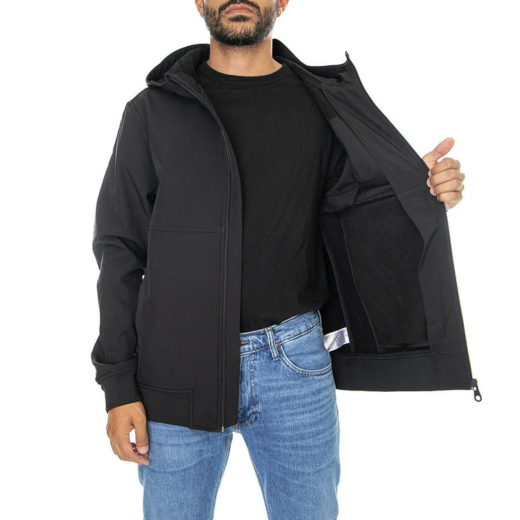 Rudd Softshell Black - Giacca Invernale con Cappuccio Uomo Nera F4RBC003  FARAH 