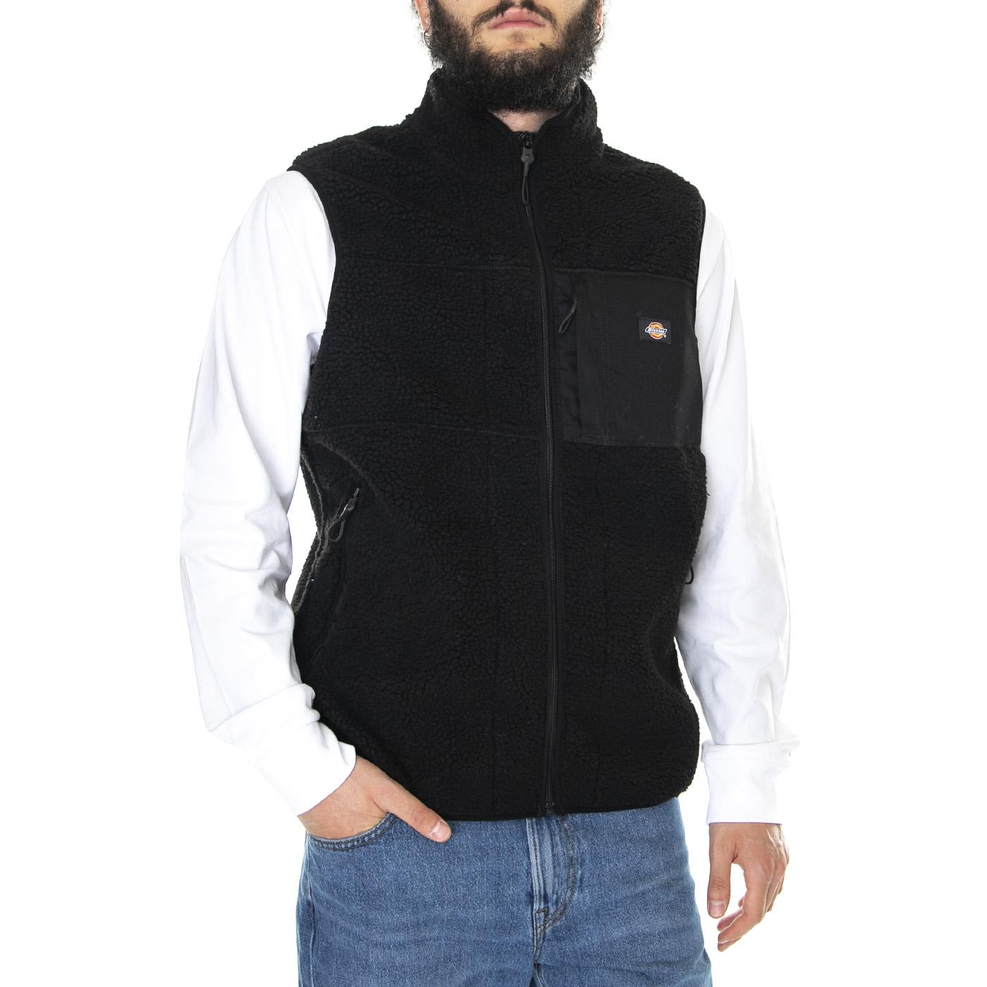 Red Chute Vest Black - Giacca Smanicata Invernale Uomo Nera DK0A4XYMBLK1  DICKIES 