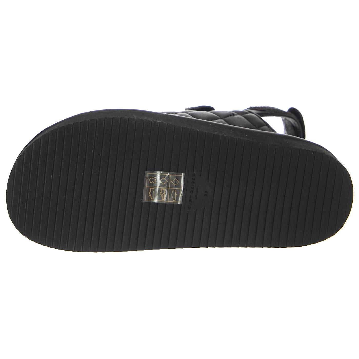 W' Orson Black Leather Summer Sandals - Sandali Donna Neri KG-3469600109  KURT GEIGER 