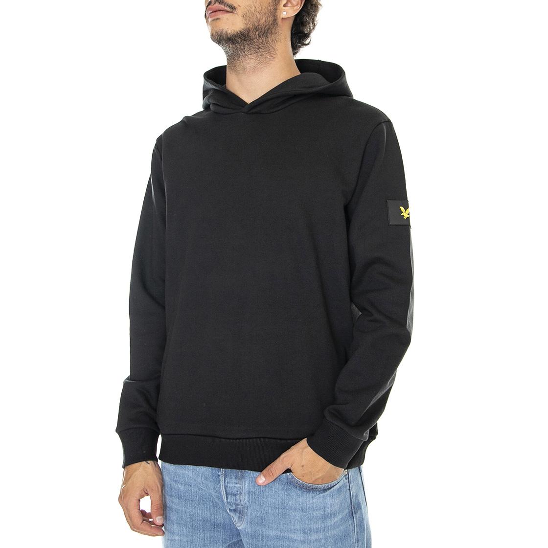 Casuals Hoodie Jet Black - Felpa con Cappuccio Uomo Nera ML1646V-Z865  LYLE & SCOTT 