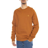 Exeter River Brushed Back Crew Sweatshirt - Felpa Girocollo Uomo Marrone  Uomo TIMBERLAND
