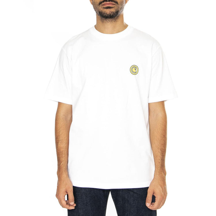 S/S Zipper T-Shirt White - Maglietta Girocollo Uomo Bianca I033961.02XX  CARHARTT WIP 