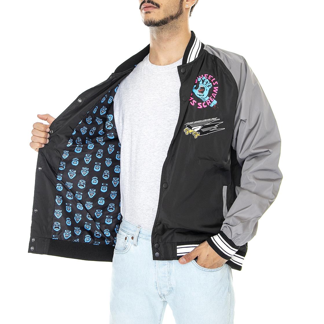 SW Celebration Jacket Black / Grey - Giacca Invernale Uomo Nera / Grigia SCA-JKT-0698  SANTA CRUZ 