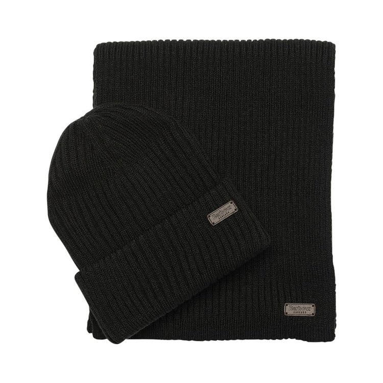 Crimdon Black Beanie Hat MGS0019-BK11-FW21  BARBOUR 