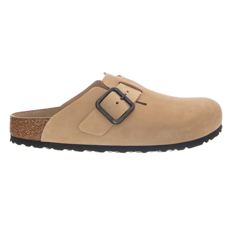 BOSTON WB NUBUCK LEATHER NARROW FIT SANDCASTLE - Sandali Unisex Beige 1031573 SDL BIRKENSTOCK 