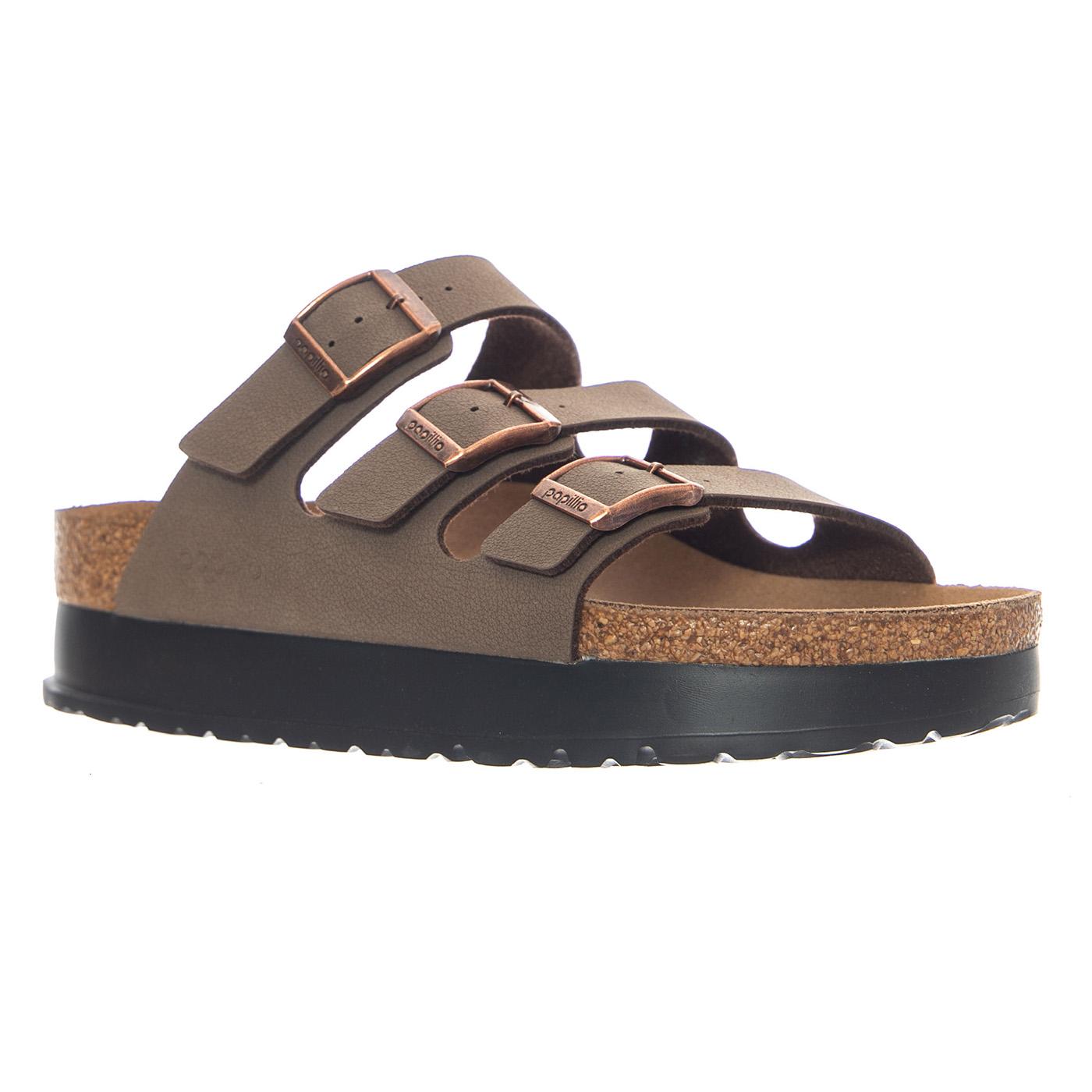 Florida III Platform Vegan Birkibuc Narrow Fit Mocca - Sandali Donna Marroni 1029741 MCA BIRKENSTOCK 