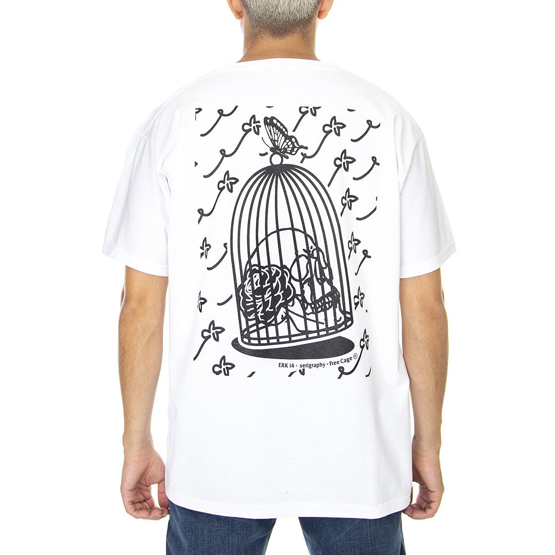 Fly Key Erk14 Serigraphy Serie 01 - Maglietta Girocollo Uomo Bianca FLYKEY-ERK14  LONDON STORE 