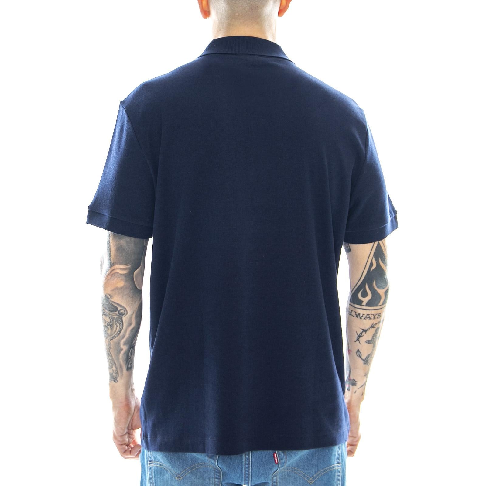 Basic Mc-166 Polo - Blue - Polo Uomo Blu DH2050-166  LACOSTE 