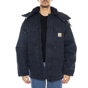 Ambel Coat Deep Night / Deep Night - Giacca con Cappuccio Uomo Blu I035616.3B306 . CARHARTT WIP 