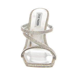 Annual Silver Nappa PU with Rhinestones - Sandali Donna Argento SMSANNUAL-SIL . STEVE MADDEN 