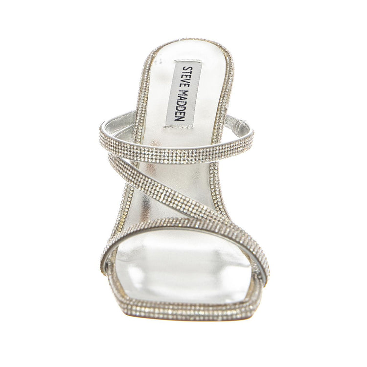 Annual Silver Nappa PU with Rhinestones - Sandali Donna Argento SMSANNUAL-SIL . STEVE MADDEN 
