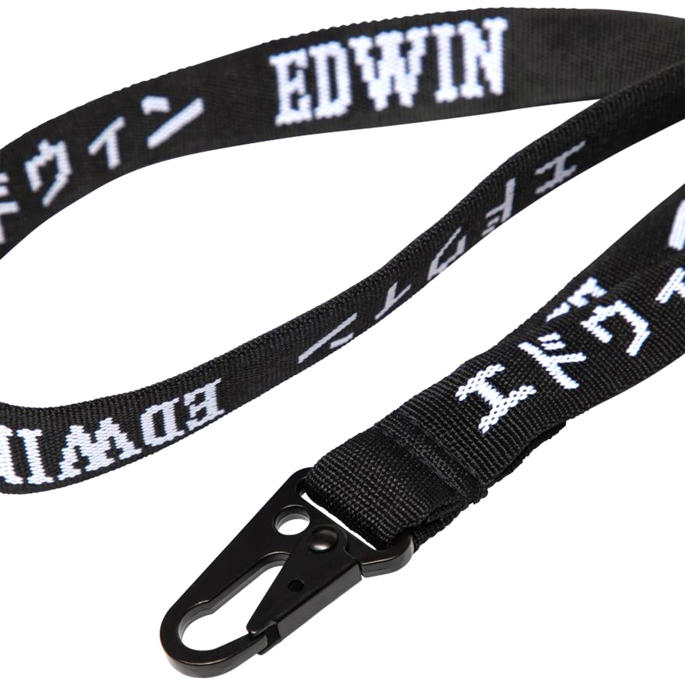 Lanyard Edwin Black - Portachiavi Nero EDWIN-BLK  EDWIN 