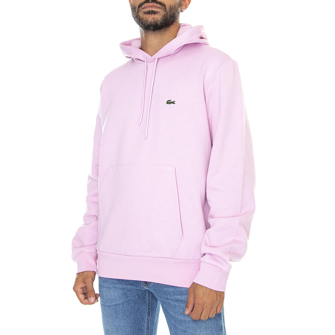 Sweatshirt-Z4H - Felpa con Cappuccio Uomo Rosa SH9623-Z4H  LACOSTE 