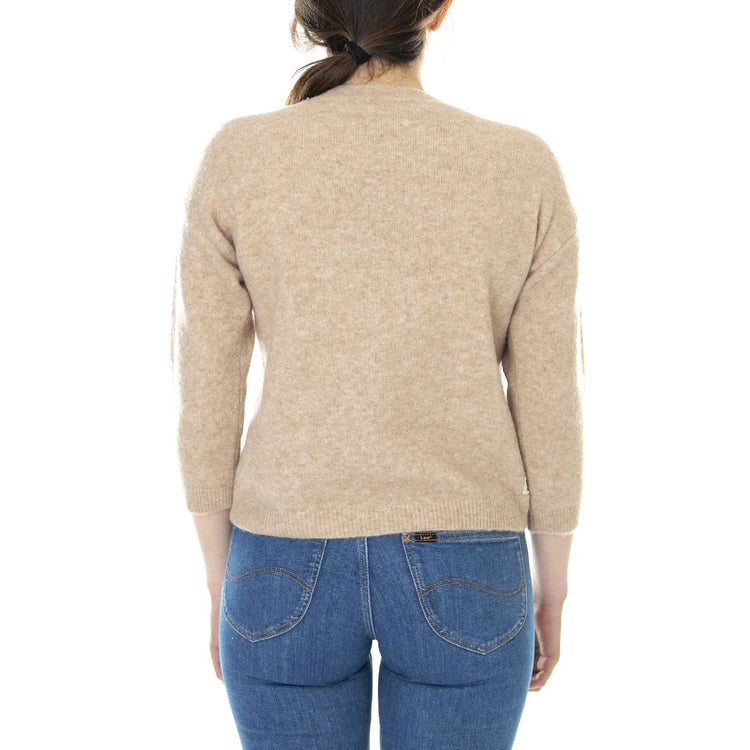 021SD53015 - Maglione Girocollo Donna Beige / Champagne 021SD53015 -S2285  ALESSIA SANTI 