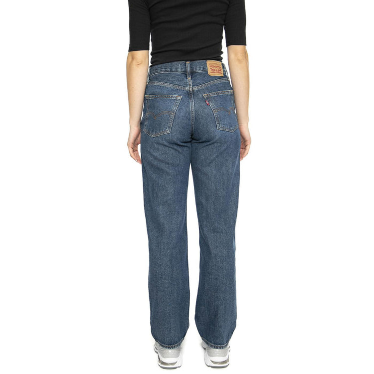 94 Baggy Dark Indigo Worn In - Pantaloni Denim Jeans Donna Blu A3510-0036  LEVIS 