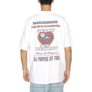 S/S Arcan T-Shirt White - Maglietta Girocollo Uomo Bianca I035209.0260  CARHARTT WIP 