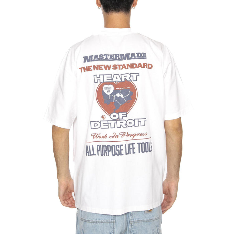 S/S Arcan T-Shirt White - Maglietta Girocollo Uomo Bianca I035209.0260  CARHARTT WIP 