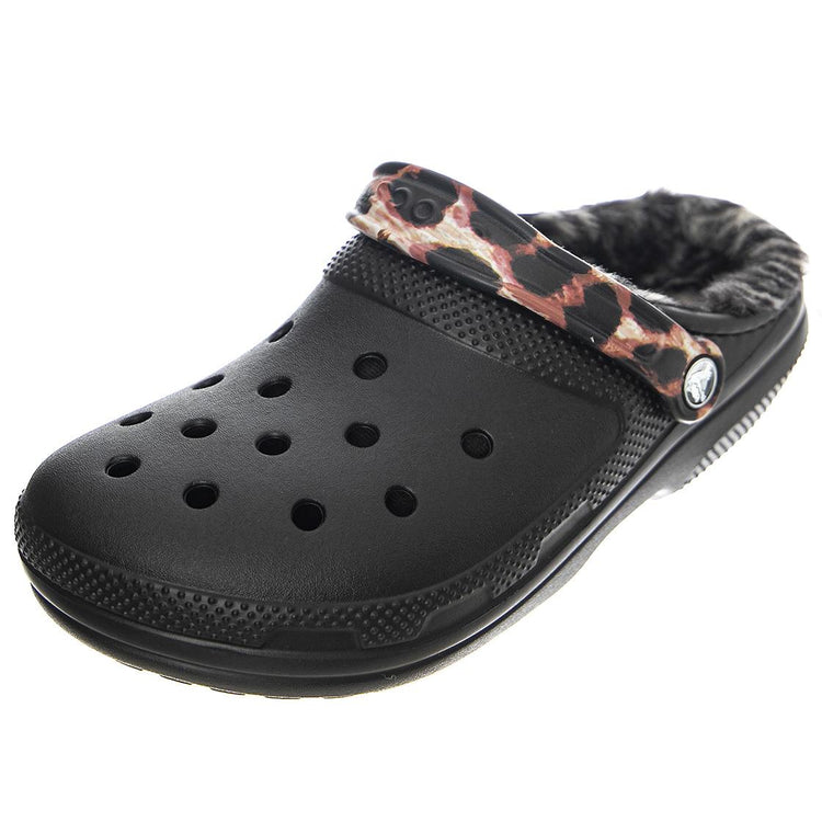 Classic Lined Animal Remix Clog W Black / Multi Animal - Sandali Donna Neri / Multi CR.207842-BKMA  CROCS 
