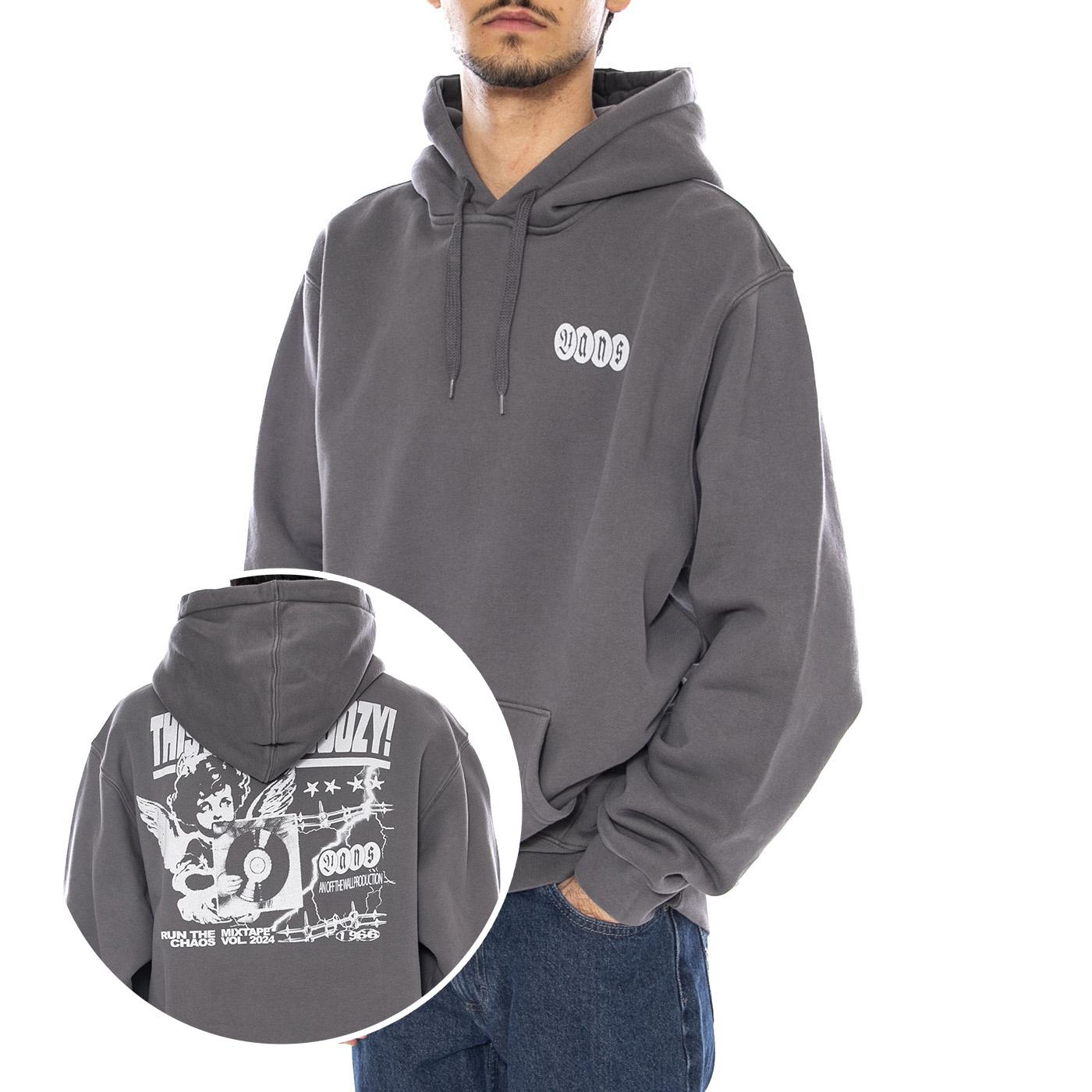 Earthbound Loose PO Fleece -- Felpa con Cappuccio Grigia VN000RD7 1O71 VANS 