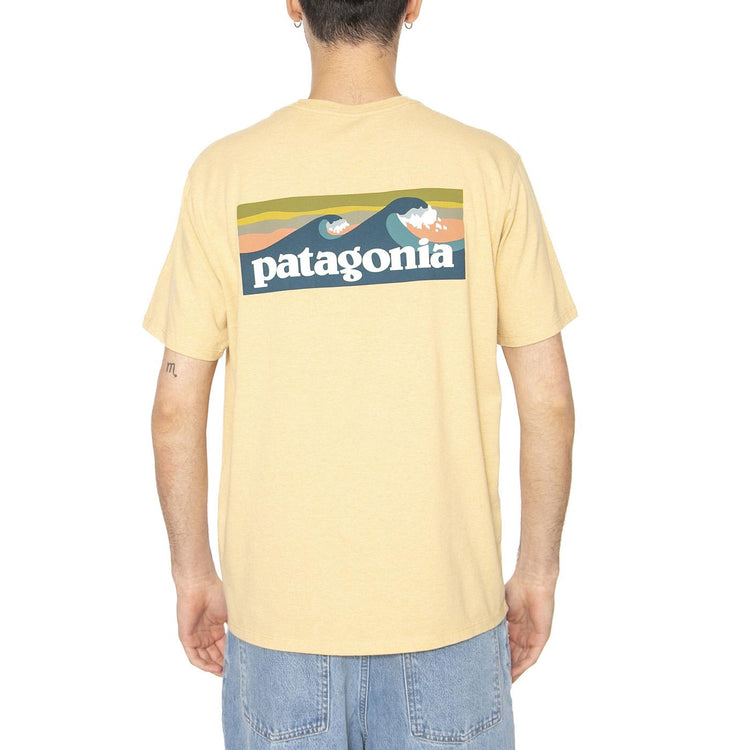 M's Boardshort Logo Pocket Responsibili-Tee BWX - Maglietta Girocollo Uomo Arancione 37655-BWX  PATAGONIA 