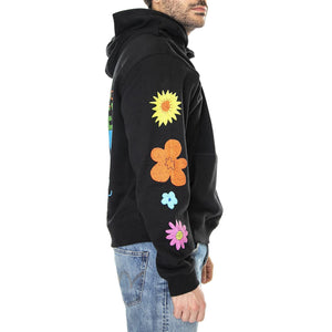 M' Go Earthy Day Sunshine Hoodie Jet Black A996 - Felpa con Cappuccio Uomo Nera M3GQ25KBQO2-JBLK  GUESS ORIGINALS 