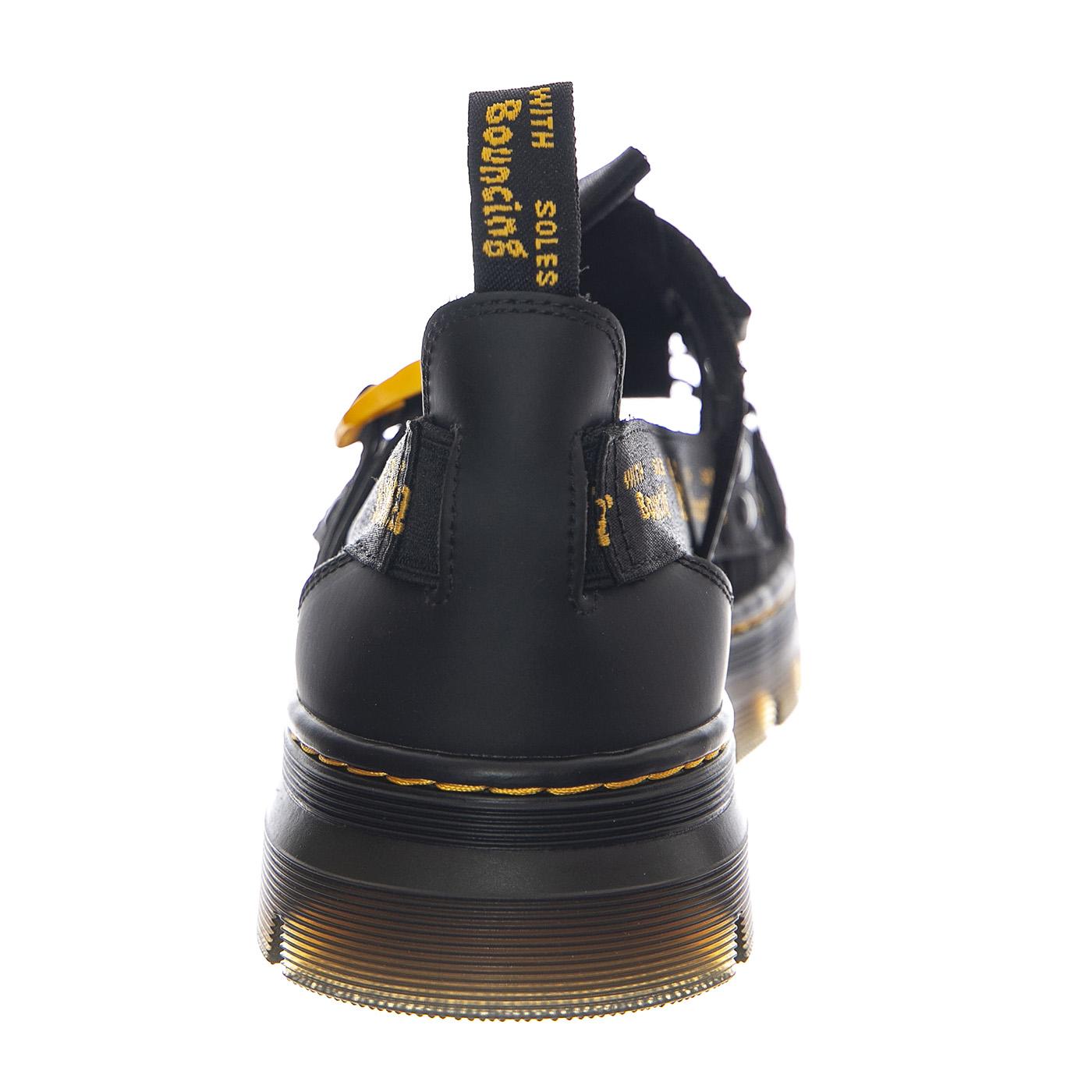 Pearson II Black Leather Webbing - Sandali Uomo Neri 30882001  DR.MARTENS 