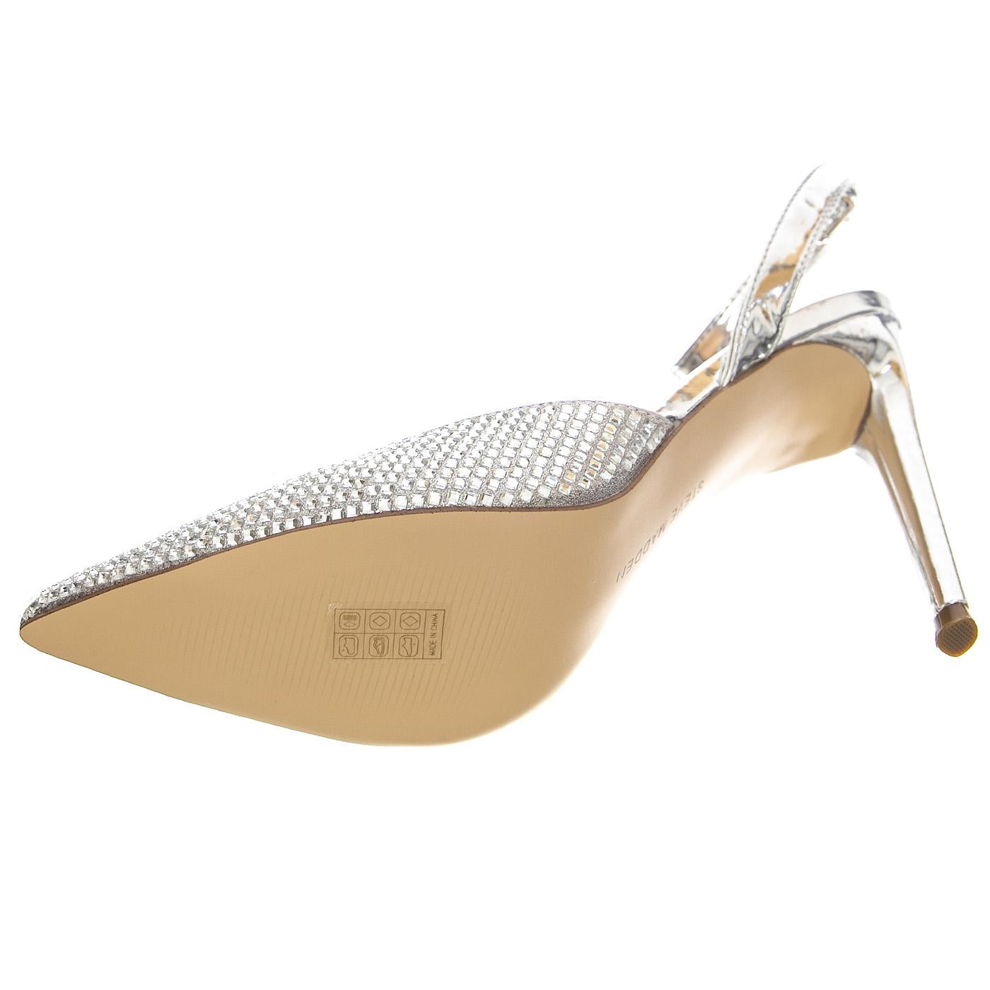 Alessi-R Rhinestone - Scarpe Décolleté Donna Argento SMSALESSI-R-RHI  STEVE MADDEN 