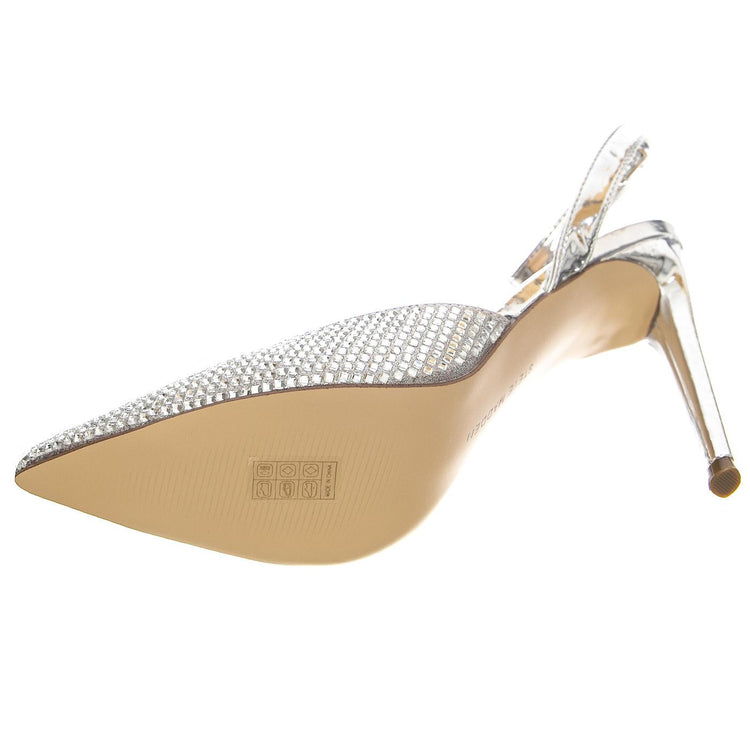 Alessi-R Rhinestone - Scarpe Décolleté Donna Argento SMSALESSI-R-RHI  STEVE MADDEN 