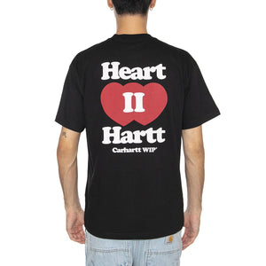 S/S Heart II Hartt T-Shirt Black - Maglietta Girocollo Nera I035203.89XX . CARHARTT WIP 
