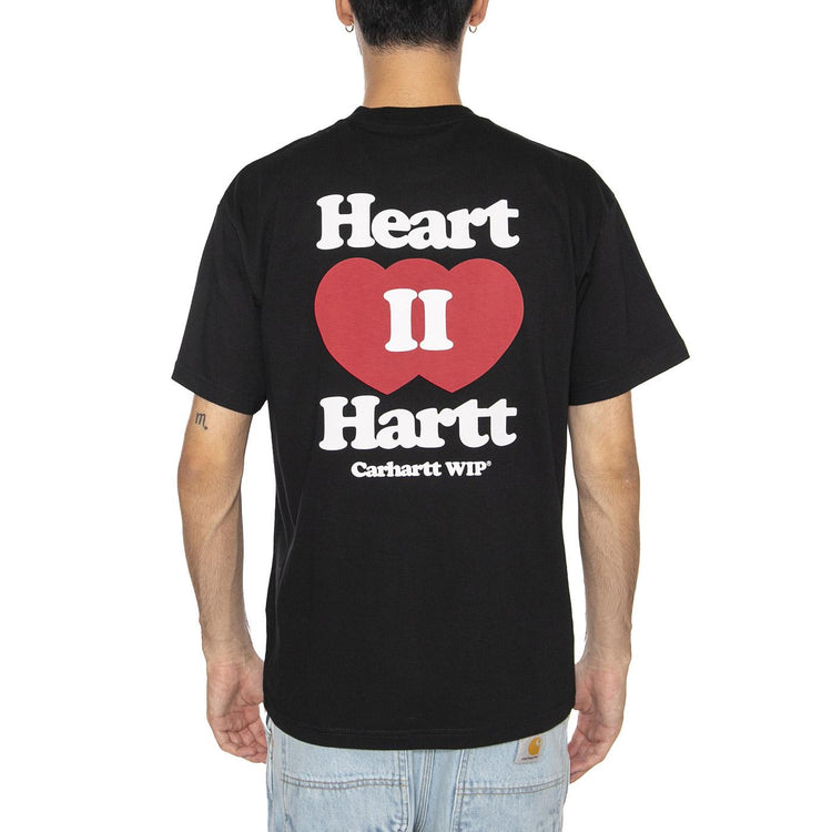 S/S Heart II Hartt T-Shirt Black - Maglietta Girocollo Nera I035203.89XX . CARHARTT WIP 