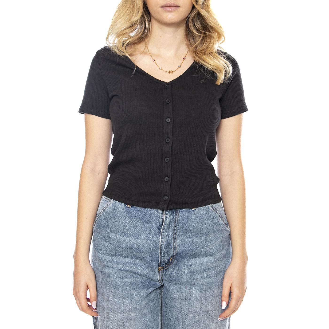 Levi's® T-Shirt con Bottoncini Muse -- Maglietta Donna Nera A87820000 . LEVIS 