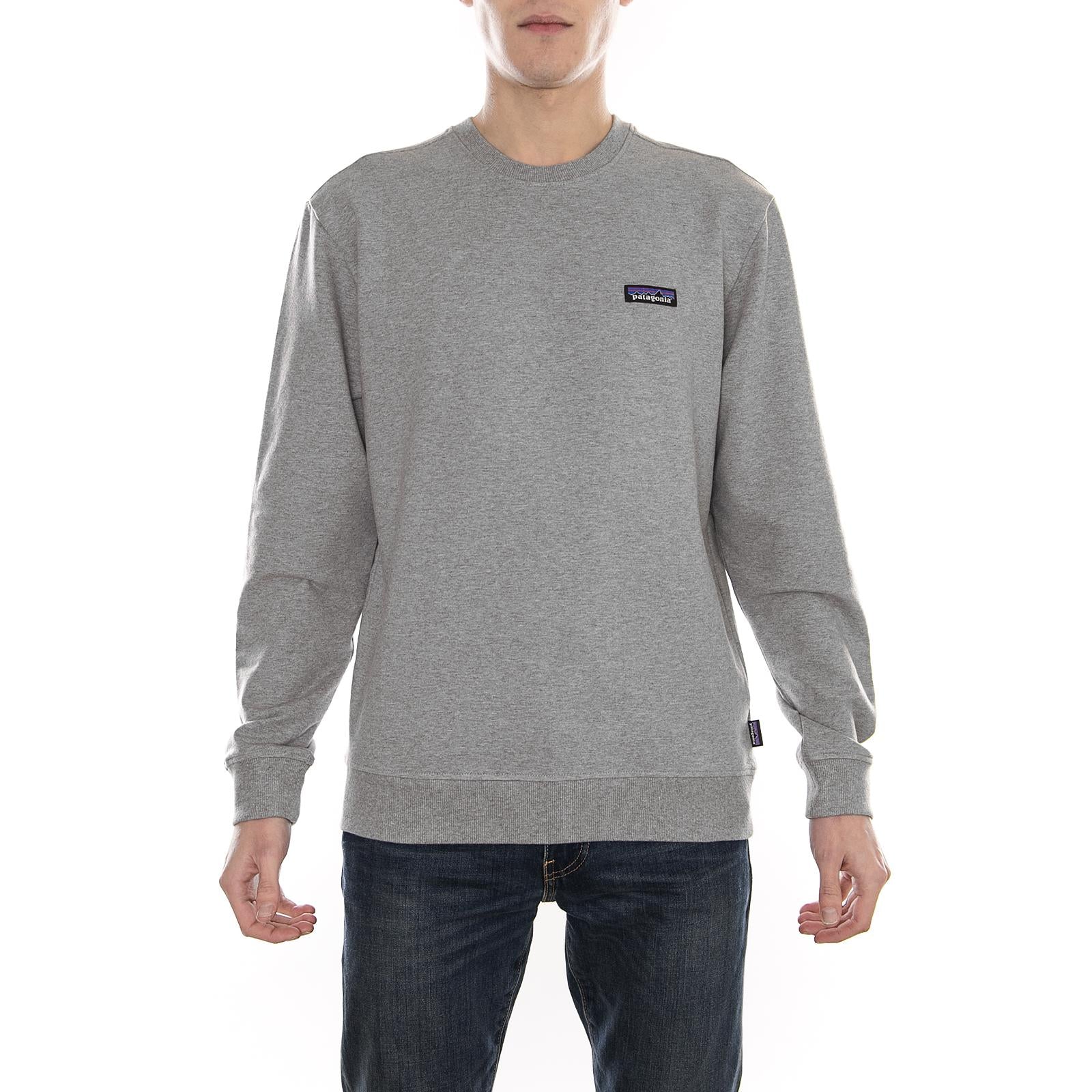 M s P-6 Label MW Crew Sweatshirt Feather Grey 39486-FEA  PATAGONIA 