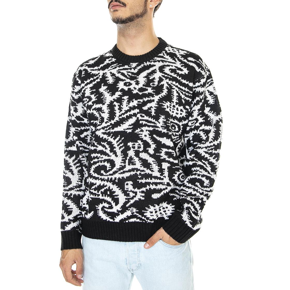 Magnolia Crew Sweater Black / Multi - Maglione Girocollo Uomo Nero / Multi 151000062-BKM  OBEY 