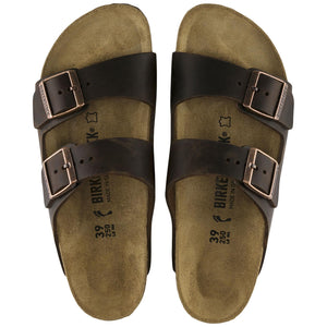 Arizona Habana Oiled Sandals - Leather Brown - Sandali Uomo / Donna Marroni - Calzata Stretta 052533 . BIRKENSTOCK 