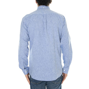 Nelson Tailored Shirt Blue - Camicia Uomo Blu SS24-MSH5090-BL33  BARBOUR 