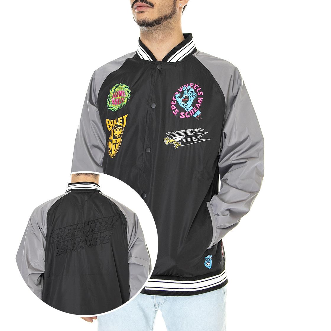 SW Celebration Jacket Black / Grey - Giacca Invernale Uomo Nera / Grigia SCA-JKT-0698  SANTA CRUZ 