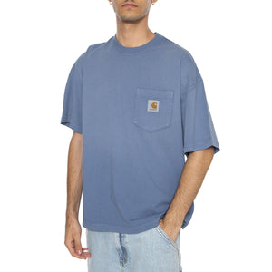 S/S Hudson Pocket T-Shirt Sorrent - Maglietta Girocollo Uomo Blu I035140.1YI5F . CARHARTT WIP 