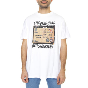 Guitar Amp Tee White - Maglietta Girocollo Uomo Bianca 61648-010  BEN SHERMAN 
