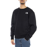 M Essential Relaxed Crew Black - Felpa Girocollo Uomo Nera  Uomo THE NORTH FACE