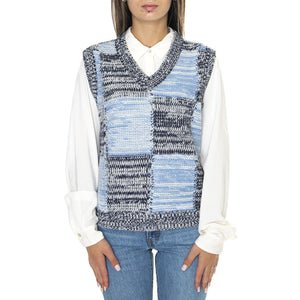 Obey Mira Sweater Vest Aacademy Navy Multi - Cardigan Donna Multicolore 251810007-ANV  OBEY 
